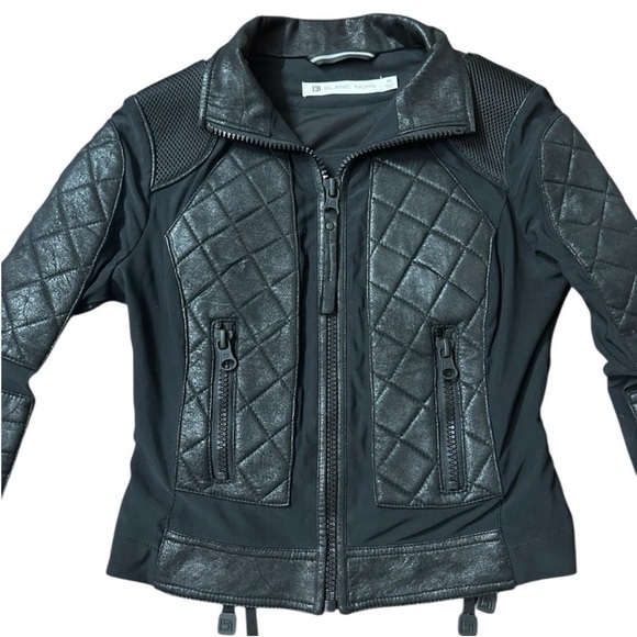 Blanc Noir Black Vintage Mesh Moto Jacket - Picture 4 of 12